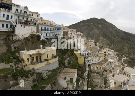 Olympos sur l'île de Karpathos, Grèce, Krpathos, Olympos Banque D'Images