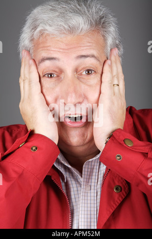 Portrait d'un homme, d'expressions Banque D'Images