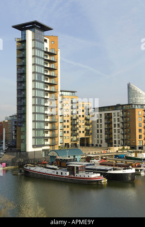 Vacances tour, Docklands, Londres, Angleterre Banque D'Images