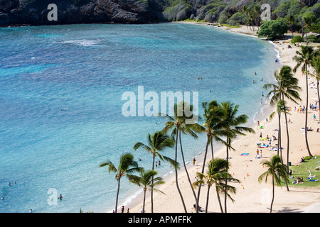 Hanuama Bay Beach Oahu Hawaii USA Banque D'Images