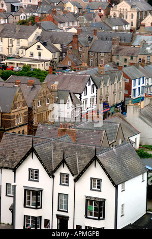 Maisons et bâtiments dans le Nord du Pays de Galles Conway Banque D'Images