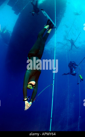 Championnats du monde DE PLONGÉE LIBRE Banque D'Images