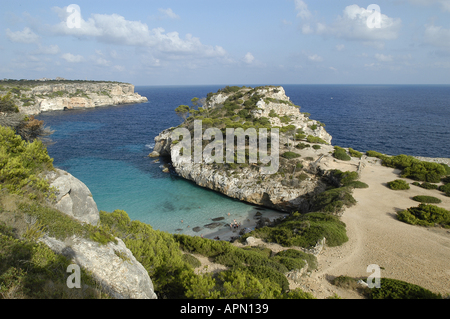 Calo des Moro, Mallorca, Espagne. Banque D'Images