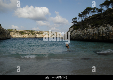 Calo des Moro, Mallorca, Espagne. Banque D'Images