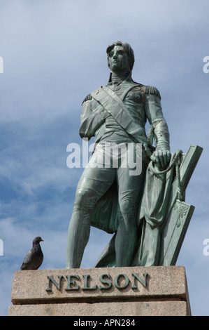 La statue de Lord Nelson en place des Héros Nationaux Bridgetown Barbade est antérieure à celle de Trafalgar Square à Londres Banque D'Images