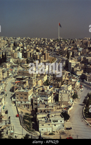 La Jordanie vue d'Amman, du Jebel Al Qala Banque D'Images