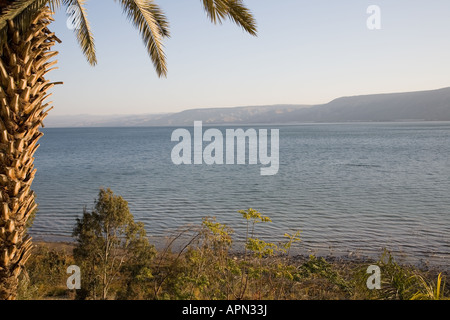 Stock Photo du lever du soleil sur la mer de Galilée Banque D'Images