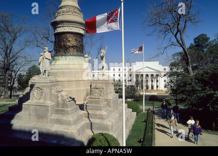 Monument des Confédérés à l'Alabama State Capitol Montgomery Alabama USA Banque D'Images