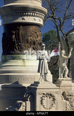 Monument des Confédérés à l'Alabama State Capitol Montgomery Alabama USA Banque D'Images