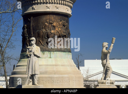 Monument des Confédérés à l'Alabama State Capitol Montgomery Alabama USA Banque D'Images