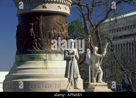 Monument des Confédérés à l'Alabama State Capitol Montgomery Alabama USA Banque D'Images