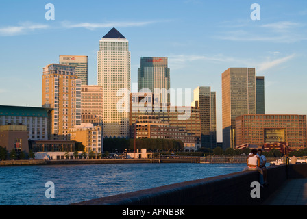 UK Angleterre Londres 2007 Isle of Dogs skyline Banque D'Images