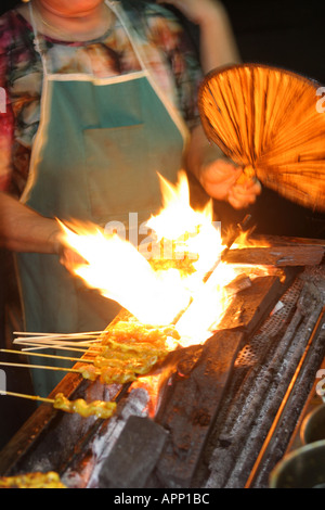 Foodstall Macdougall Street Georgetown Penang Malaisie Banque D'Images