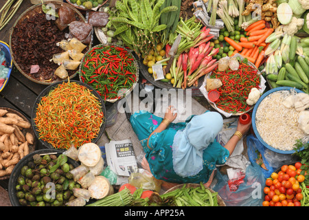 La Malaisie Kota Bahru Marché Central Banque D'Images