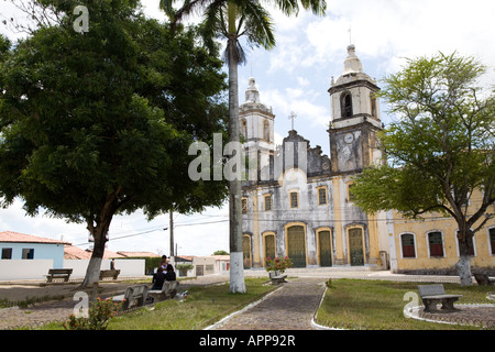 Igreja Matriz Nossa Senhora, Sao Christovao, près de Aracaju, Sergipe, Brésil Banque D'Images