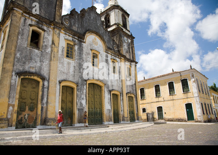 Igreja Matriz Nossa Senhora, Sao Christovao, près de Aracaju, Sergipe, Brésil Banque D'Images