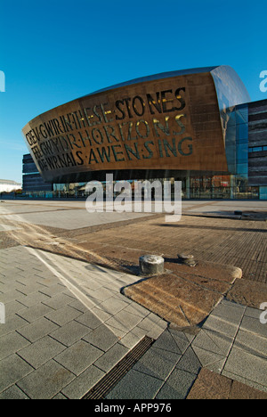 Wales Millennium Centre Cardiff Bay est un tout nouveau centre de divertissement au Pays de Galles UK GB EU Europe Banque D'Images