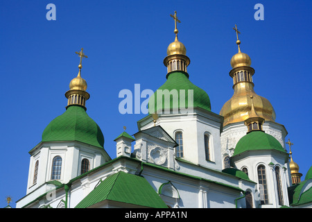 L'architecture de l'église, Cathédrale Sainte-Sophie, Kiev, Ukraine Banque D'Images