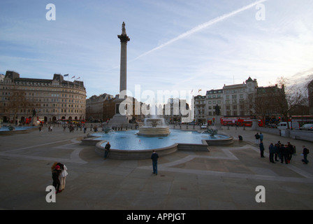 Trafalgar Square à Londres. Banque D'Images