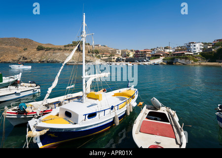 Port, Panormos, près de Réthymnon, Côte Nord, Crète, Grèce Banque D'Images