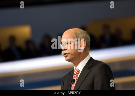 Daimler AG Président Dieter Zetsche au 2008 North American International Auto Show de Detroit Michigan USA Banque D'Images