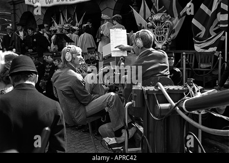 Le tournage Arnold Bennett Clayhanger séries TV sur l'ATV Elstree Studios backlot 1974 Banque D'Images