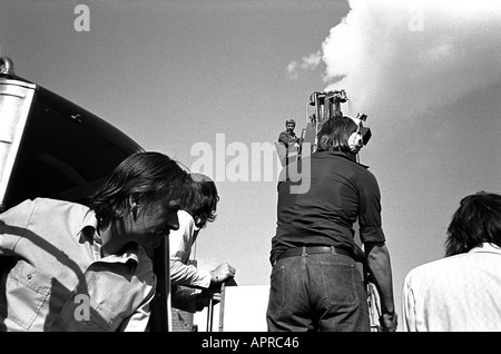 Le tournage Arnold Bennett Clayhanger séries TV sur l'ATV Elstree Studios backlot 1974 Banque D'Images