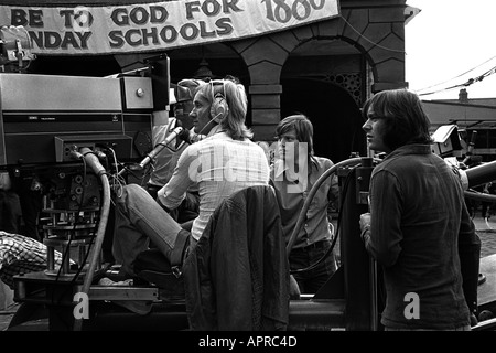 Le tournage Arnold Bennett Clayhanger séries TV sur l'ATV Elstree Studios backlot 1974 Banque D'Images