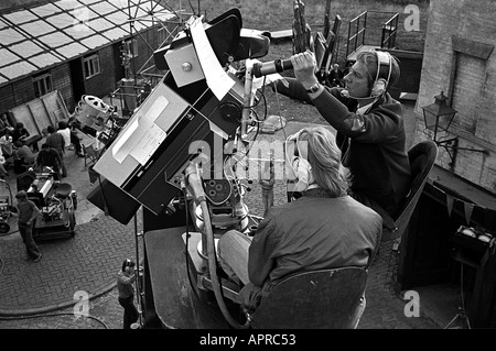 Le tournage Arnold Bennett Clayhanger séries TV sur l'ATV Elstree Studios backlot 1974 Banque D'Images