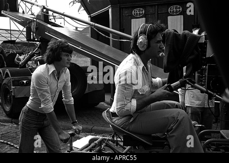 Le tournage Arnold Bennett Clayhanger séries TV sur l'ATV Elstree Studios backlot 1974 Banque D'Images