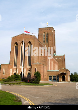 Extrémité Ouest de la cathédrale de Guildford Surrey England Banque D'Images