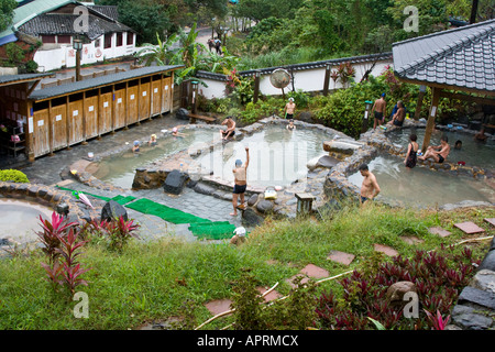 Objectifs du Millénaire pour Hot Springs Beitou Bains Publics vallée thermique Taipei Taiwan Banque D'Images