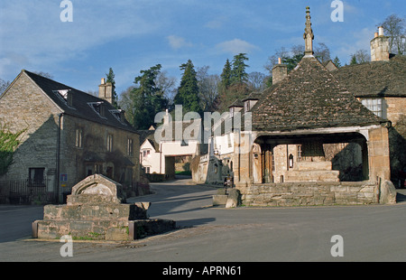 Le beurre et le château de la Combe du marché Wiltshire Angleterre Banque D'Images