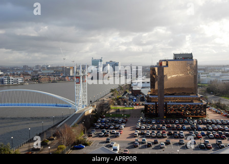 Photographe Howard Barlow Salford Quays nouveau la croissance de l'entreprise Banque D'Images