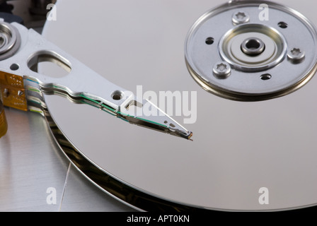 Ouvrez le disque dur et chefs close up Banque D'Images