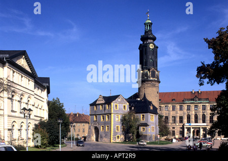 Château et Bastille à Weimar de Thuringe Weimar Banque D'Images