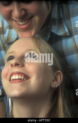 Young Couple Flirting Banque D'Images