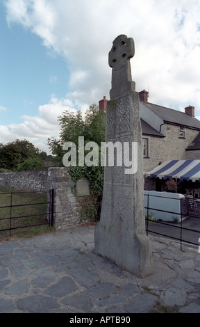 Croix à Carew au Pays de Galles Pembrokeshire Banque D'Images