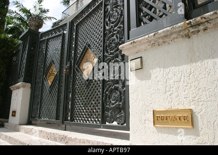 Miami Beach Florida,South Beach,Ocean Drive,ancienne maison Versace,maison maisons maisons maisons résidence,maisons,résidence,propriété,quartier,résidence Banque D'Images