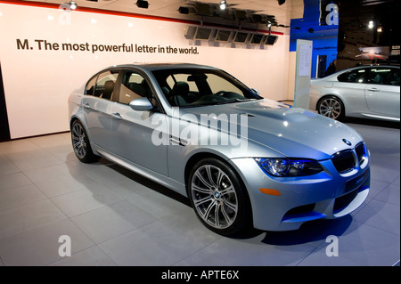 BMW M3 berline au 2008 North American International Auto Show de Detroit Michigan USA Banque D'Images