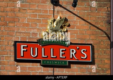 Logo de la brasserie Fuller Farnham Surrey Banque D'Images