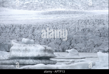 Paysage de glace énorme l'Islande Banque D'Images