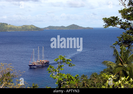 Tui Tai Croisières Aventure Fidji le cobia Island Ringgolds Banque D'Images