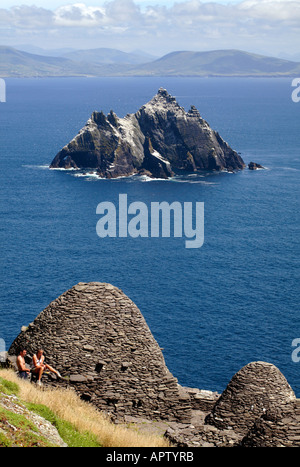 Skellig Michael, Co Kerry, Ireland Banque D'Images