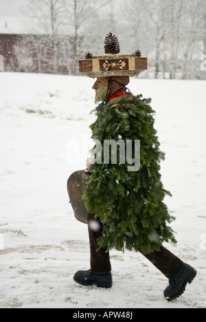 Silvesterklaus à traditionnel veille Nouvel An fête, Schönau Urnäsch Suisse Appenzell Ausserrohden Banque D'Images