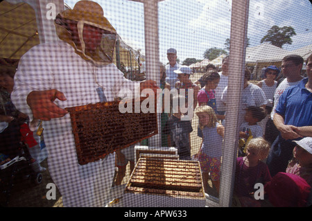 New Jersey,NJ,Mid Atlantic,The Garden State,Chester,4 H Fair,familles parents parents enfants,mère père,activité,agricole,entretien Banque D'Images