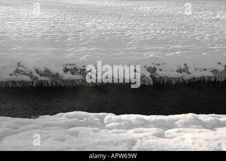 Paysage d'hiver, entre l'Altstaedten et Fischen Oberallgaeu Bavaria Allemagne Banque D'Images