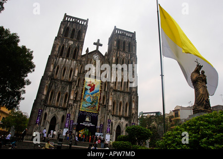 Cathédrale Saint-joseph Hanoi, Vietnam. Banque D'Images