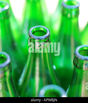 Bouteille de bière en bouteilles vides avec effet de dégradation Banque D'Images