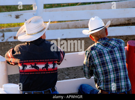 Regarder un événement Rodeo Cowboys Cowtown NJ Banque D'Images